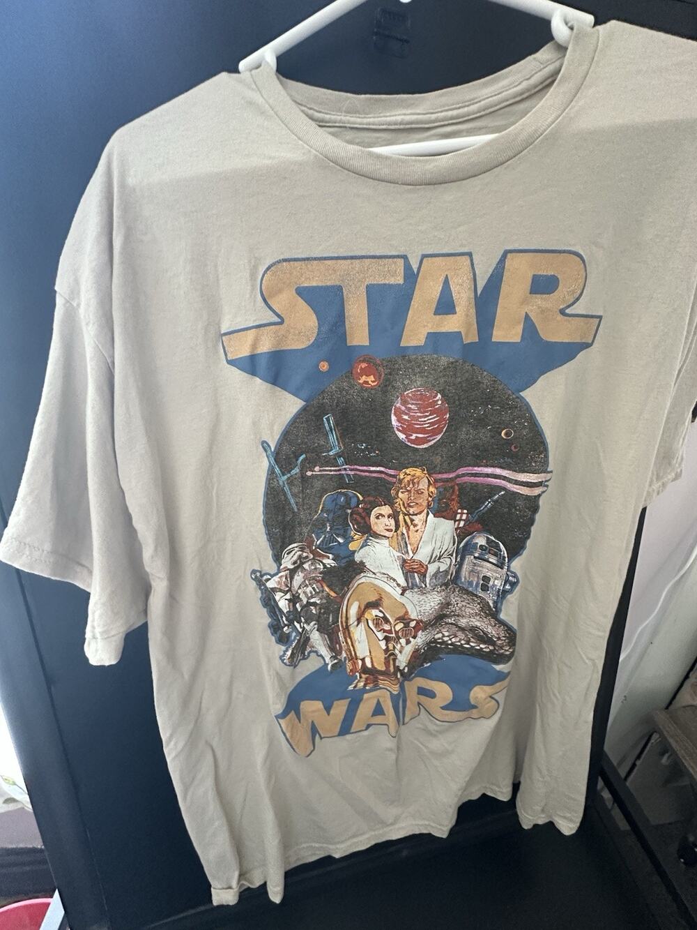 Star Wars Original Trilogy Graphic T-Shirt XXL Mad Engine Luke Leia Darth Vader